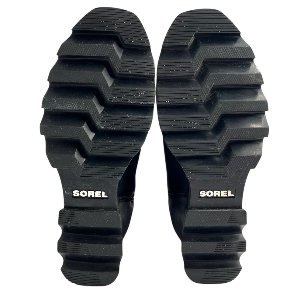 Sorel Joan of Arctic Wedge III Zip Leather Waterproof Boots Black Size 8.5 - Picture 13 of 16